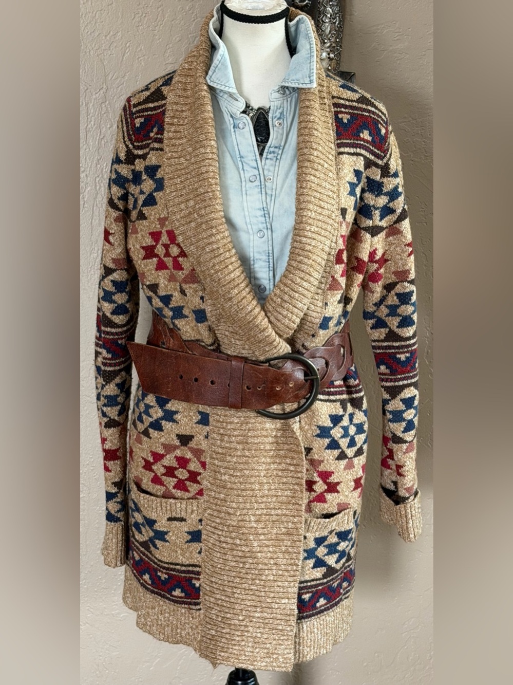 Lucky Brand Aztec Cardigan